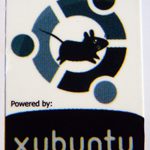 Powered by xubuntu Sticker (Linux) 19 x 28mm [391]