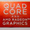 Original Quad Core and AMD Radeon Graphics Sticker 14 x 16mm [690]