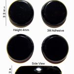 Silicone Rubber Feet 19mm(L) x 4mm(H) Self Adhesive 4pcs [RB102]