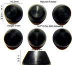 Rubber Feet Set 16.2mm(L) x 7mm(H) Self Adhesive 6pcs [RB103]