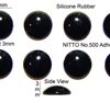 Silicone Rubber Feet 10mm(L) x 3mm(H) Self Adhesive 8pcs [RB104]