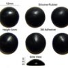 Silicone Rubber Feet 15mm(L) x 5mm(H) Self Adhesive [RB105x4000pcs]