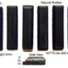 Rubber Feet 25mm(L)x 6(W) x 2mm(H) Self Adhesive 6pcs [RB106]
