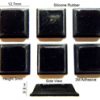 Silicone Rubber Feet 12.7mm(L) x 12.7mm(W) x 3mm(H) Self Adhesive 6pcs [RB108]