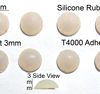 Silicone Rubber Feet 8mm x 3mm Self Adhesive 8pcs [RB10]