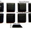 Rubber Feet 10mm(L) x 10mm(W) x 3mm(H) Self Adhesive 8pcs [RB110]