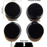 Silicone Rubber Feet 19mm(L) x 4mm(H) Self Adhesive 4pcs [RB114]