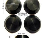 Rubber Feet Set 30mm(L) x 20mm(L) x10mm(H) Self Adhesive 4pcs [RB116]