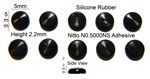 Silicone Rubber Feet 5mm(L) x 2.2mm(H) Self Adhesive 10pcs [RB123]