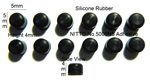 Silicone Rubber Feet 5mm(L) x 4mm(H) Self Adhesive 12pcs [RB126]