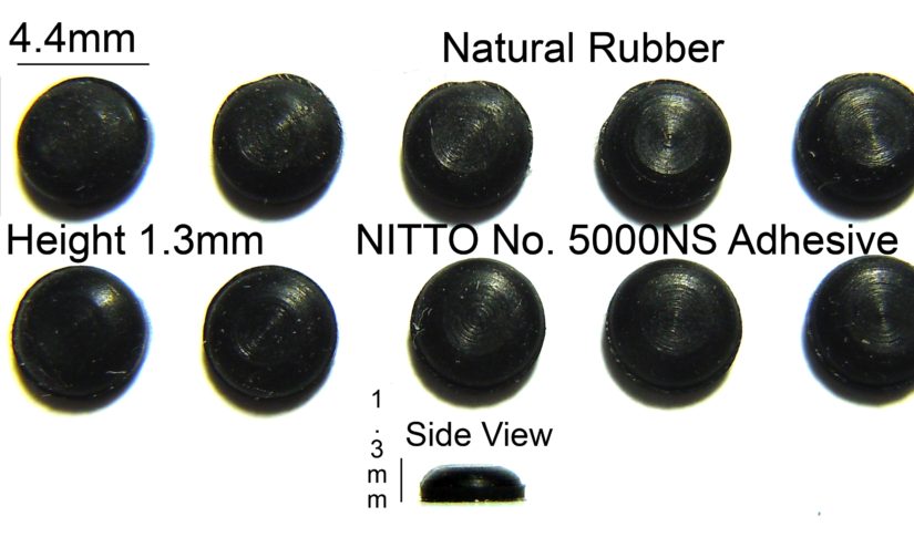 Silicone Rubber Feet 4.4mm(L) x 1.3mm(H) Self Adhesive 10pcs [RB128]