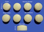 Silicone Rubber Feet 11mm(L) x 6mm(H) Self Adhesive 8pcs [RB134]