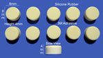 Silicone Rubber Feet 8mm(L) x 4mm(H) Self Adhesive 10pcs [RB136]