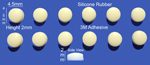 Silicone Rubber Feet 4.5mm(L) x 2mm(H) Self Adhesive 12pcs [RB139]