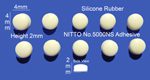 Silicone Rubber Feet 4mm(L) x 2mm(H) Self Adhesive 10pcs [RB140]