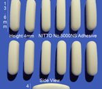 Silicone Rubber Feet 13.6mm(L) x 3.6mm(W) x 4mm(H) Self Adhesive 12pcs [RB143]