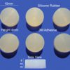 Silicone Rubber Feet Set 10mm(L) x 4mm(H) Self Adhesive 6pcs [RB144]