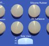 Silicone Rubber Feet Set 10mm(L) x 4mm(H) Self Adhesive 8pcs [RB145]