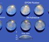 EPDM Rubber Feet Set 8mm(L) x 2.4mm(H) Self Adhesive 10pcs [RB152]