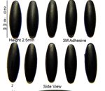 Silicone Rubber Feet 20.8mm(L) x 6.6mm(W) x 2.5mm(H) Self Adhesive 10pcs [RB156]