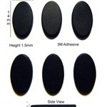 Rubber Feet 14mm(L) x 8mm(W) x 1.5mm(H) Self Adhesive 6pcs [RB157]