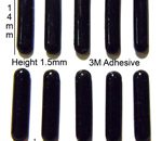 Silicone Rubber Feet 14mm(L) x 3.2mm(W) x 1.5mm(H) Self Adhesive 10pcs [RB159]
