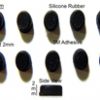 Silicone Rubber Feet 4.5mm(L) x3.2mm(W) x 2mm(H) Self Adhesive 10pcs [RB171]