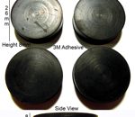Rubber Feet Set 26mm(L) x 26mm(W) x 8mm(H) Self Adhesive 4pcs [RB172]