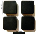 Rubber Feet Set 30mm(L) x30mm(W) x 10mm(H) Self Adhesive 4pcs [RB174]