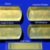 Isoprene Rubber Feet Set 30mm(L) x 15mm(W) x 5.5mm(H)Self Adhesive 4pcs [RB179]