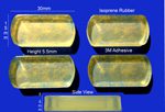 Isoprene Rubber Feet Set 30mm(L) x 15mm(W) x 5.5mm(H)Self Adhesive 4pcs [RB179]