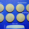 Silicone Rubber Feet 17mm(L) x 17mm(W) x 3mm(H) Self Adhesive 8pcs [RB182]