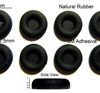 Rubber Feet Set 10mm(L) x 10mm(W) x 2.5mm(H) Self Adhesive 8pcs [RB187]