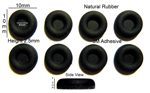 Rubber Feet Set 10mm(L) x 10mm(W) x 2.5mm(H) Self Adhesive 8pcs [RB187]