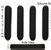 Silicone Rubber Feet 30mm(L)x 5mm(W)x 3.7mm(H) Self Adhesive 6pcs [RB18]