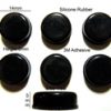 Self Adhesive Silicone Rubber Feet Set 14mm(L) x 14mm(W) x 5mm(H) 6pcs [RB193]