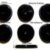 Silicone Rubber Feet Set 14mm(L) x 14mm(W) x 3.1mm(H) Self Adhesive 6pcs [RB194]