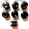 Silicone Rubber Spacer Set 10.5mm(L) x 10.5mm(W) x 7mm(H) 6pcs [RB196]