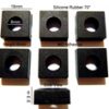 Silicone Rubber Feet Set 16mm(L) x 16mm(W) x 6mm(H) 6pcs [RB199]