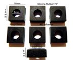 Silicone Rubber Feet Set 16mm(L) x 16mm(W) x 6mm(H) 6pcs [RB199]