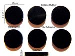 Silicone Rubber Feet Set 15mm(L) x 2mm(H) Self Adhesive 4000pcs [RB202x4000]