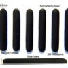 Self Adhesive Silicone Rubber Feet 24.5mm(L) x 4.3mm(W) x 1.8mm(H) 6pcs [RB206]