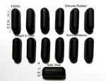 Self Adhesive Silicone Rubber Feet 12.8mm(L) x 4.6mm(W) x 4.7mm(H) 12pcs [RB210]