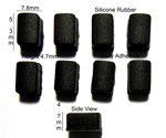 Self Adhesive Silicone Rubber Feet 7.8mm(L) x 5.3mm(W) x 4.7mm(H) 8pcs [RB211]