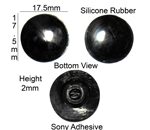 Apple Macbook Air Rubber Feet  17.5mm(L)x 2mm(H) 2pcs Self Adhesive [RB213]
