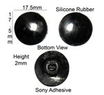 Apple Macbook Air Rubber Feet  17.5mm(L)x 2mm(H) 2pcs Self Adhesive [RB213]