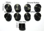 Silicone Rubber Feet  10mm(L) x 10mm(W) x 7mm(H) 8pcs Self Adhesive [RB218]