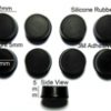 Silicone Rubber Feet Set 12mm(L) x 12mm(W) x 5mm(H) 8pcs Self Adhesive [RB219]