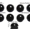Silicone Rubber Feet Set 11mm(L) x 11mm(W) x 4.5mm(H) 8pcs Self Adhesive [RB222]