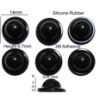 Silicone Rubber Feet Set 14mm(L) x 14mm(W) x 6.7mm(H) 6pcs Self Adhesive [RB224]